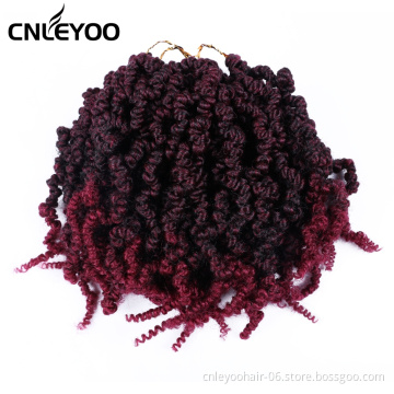 10 Inch Spring Senegalese Twist Crochet Hair For Women 16 Strands Pre-twisted Spring Crochet Braids For Beauty